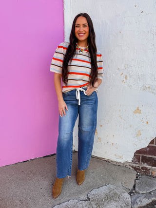 Val Striped Knit Top