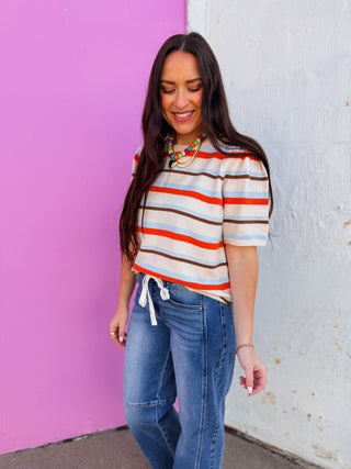 Val Striped Knit Top
