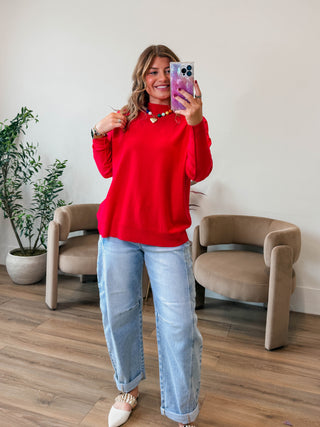 Camille Sweater-Ruby