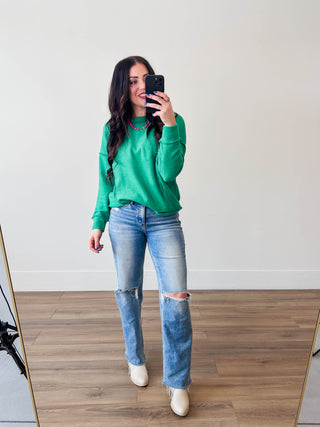 Macey Sweater-Kelly Green