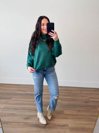 Callie Sweater-Dark Green