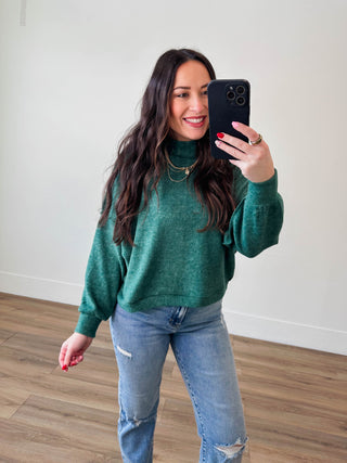 Callie Sweater-Dark Green