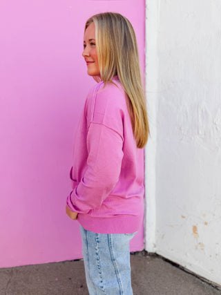 Linzey Cardigan-Pink
