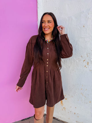 Annika Corduroy Mini Dress