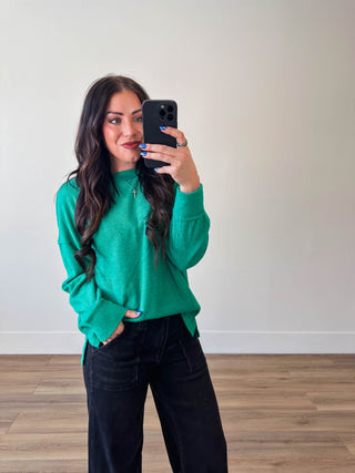 Karson Sweater-Kelly Green