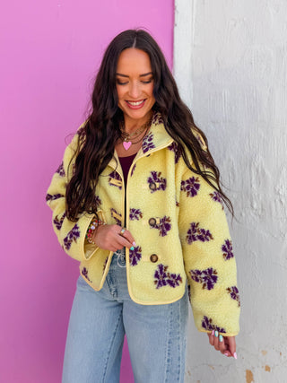 Kay Floral Sherpa Jacket