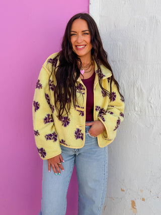 Kay Floral Sherpa Jacket