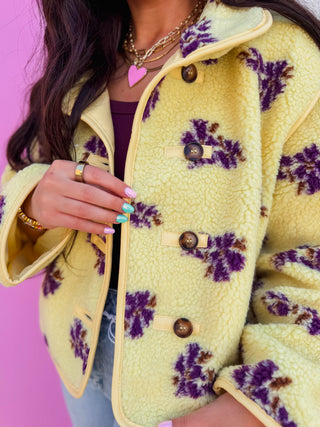 Kay Floral Sherpa Jacket