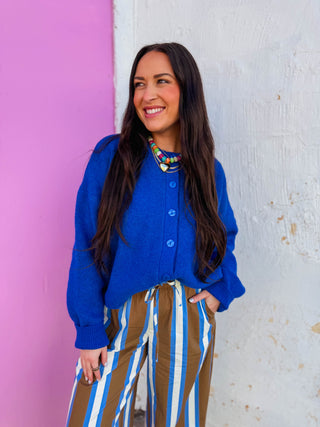 Alyssa Cardigan-Royal Blue