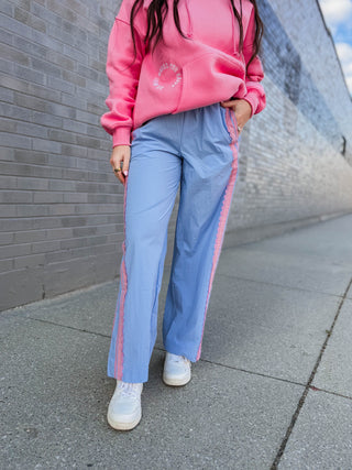 On A Roll Pants-Sky Blue