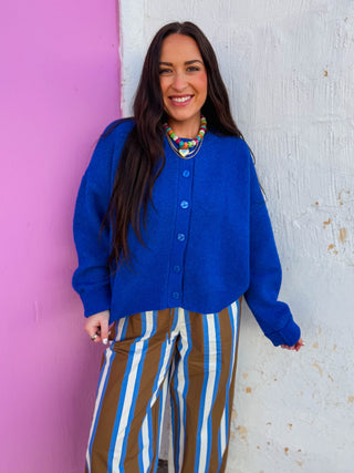 Alyssa Cardigan-Royal Blue