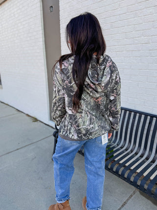 Elevated Essential Hoodie-Olive Camo