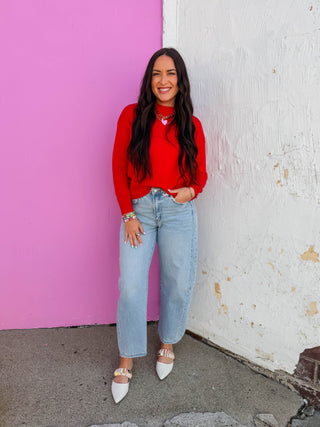 Jess Sweater-Red