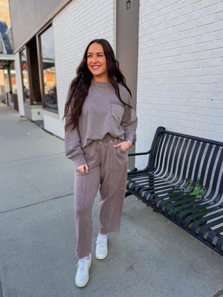 Cozy Mode Barrel Pants