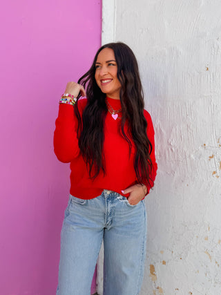 Jess Sweater-Red