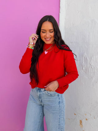 Jess Sweater-Red