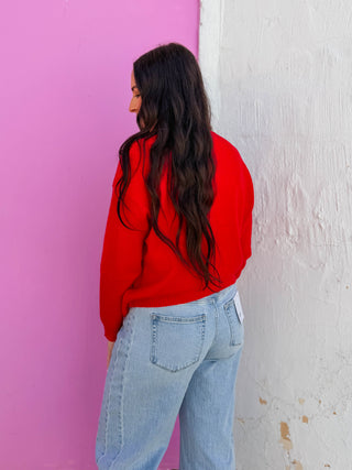 Jess Sweater-Red