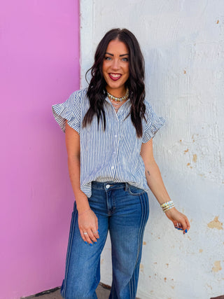 Lindy Striped Top