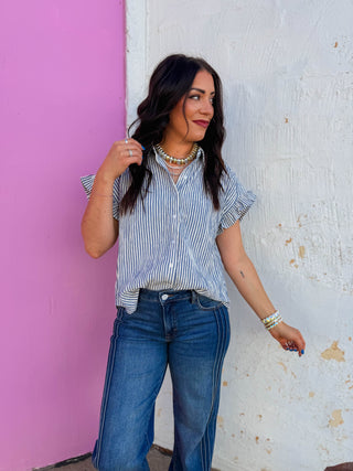 Lindy Striped Top
