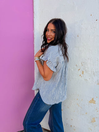 Lindy Striped Top