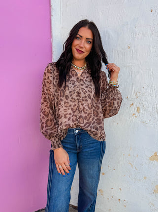 Gigi Leopard Top