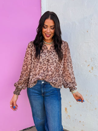 Gigi Leopard Top