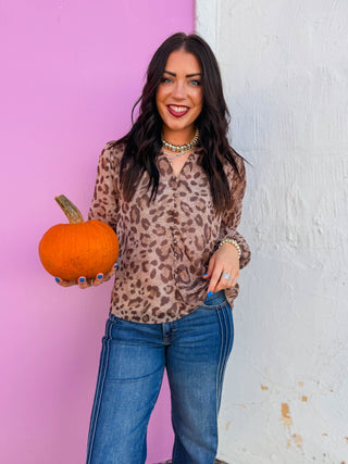 Gigi Leopard Top