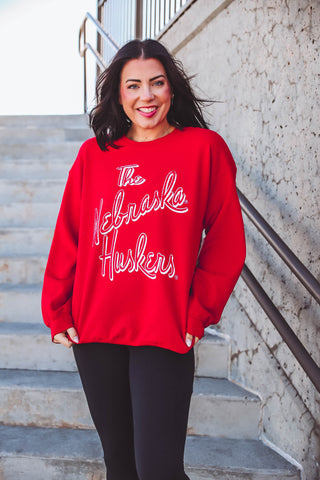 Nebraska Huskers Script Sweatshirt