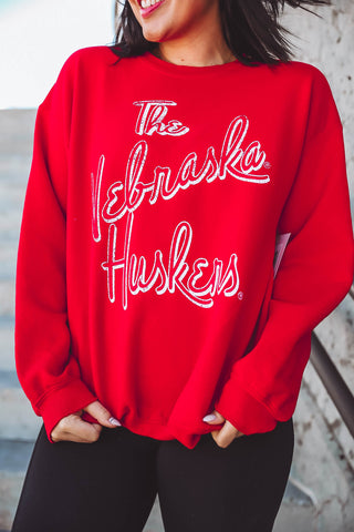 Nebraska Huskers Script Sweatshirt