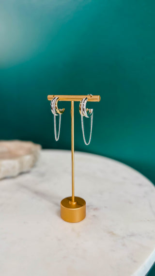 Amanda Earrings-Gold/Silver