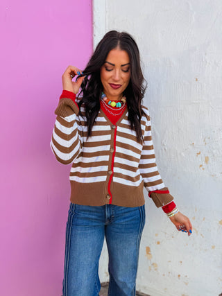 Adler Striped Cardigan