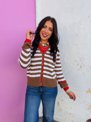 Adler Striped Cardigan