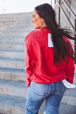 Nebraska Huskers Corded Crewneck