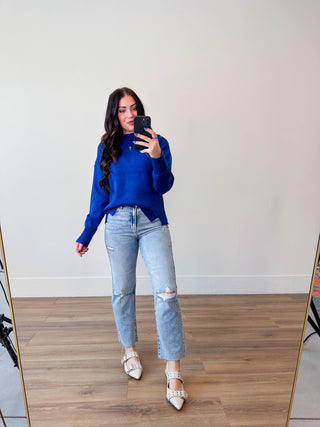 Sophia Sweater-Cobalt Blue