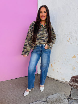 Ian Camo Fleece Pullover