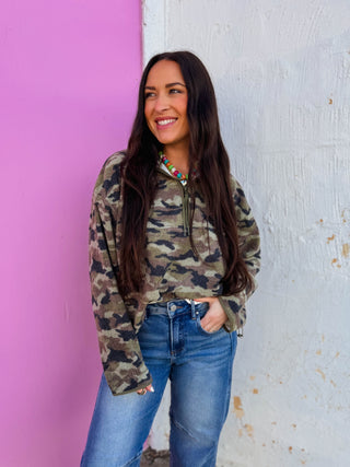 Ian Camo Fleece Pullover