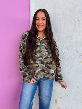 Ian Camo Fleece Pullover