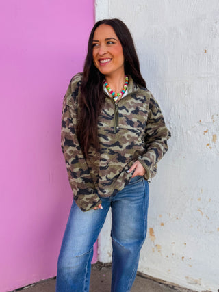 Ian Camo Fleece Pullover