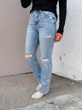 Frankie High Rise Straight Leg Denim