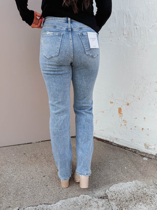 Frankie High Rise Straight Leg Denim