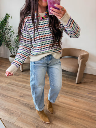 The Casyn Striped Sweater offers effortless everyday style with its classic crew neckline and long sleeves. Featuring a vibrant multi-color striped pattern, this textured knit pullover brings visual interest and dimension to your wardrobe. The comfortable crew neck design pairs seamlessly with jeans or casual pants for a relaxed, put-together look. Perfect for layering or wearing solo during cooler months.
house of color Autumn
house of color Summer
shop by color season