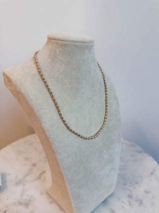 Gold & Silver Beaded Necklace