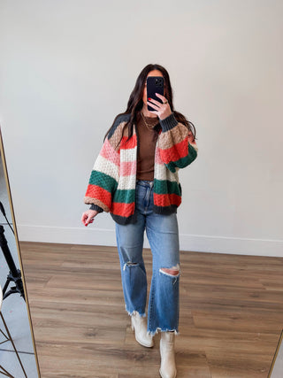 Kara Color Block Cardigan