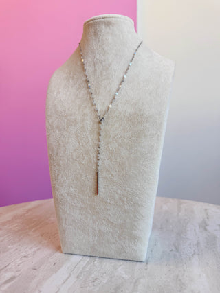 Silver Shimmer Lariat