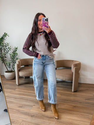 Brooklyn Striped Knit Top