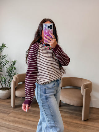 Brooklyn Striped Knit Top