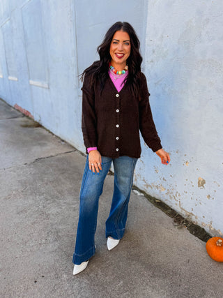 Andrea Cardigan-Espresso