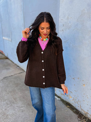 Andrea Cardigan-Espresso