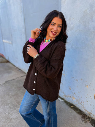 Andrea Cardigan-Espresso