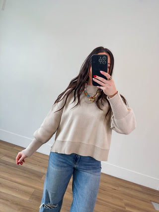 Naomi Sweater-Sand Beige